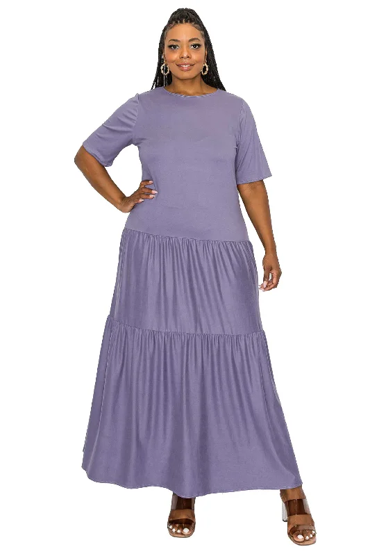 Shop and Save Jourdan Tiered Maxi Dress