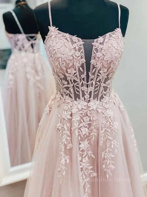 Bargain Blast Pink tulle lace A line long Corset Prom dress, pink lace evening dress outfit Bargain Blast Pink tulle lace A line long Corset Prom dress, pink lace evening dress outfit