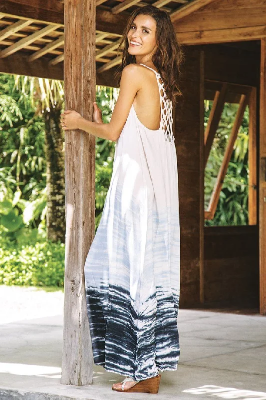 Buy More, Save More SHU-SHI Women's Sleeveless Maxi Tank Dress - Tie Dye Sundress