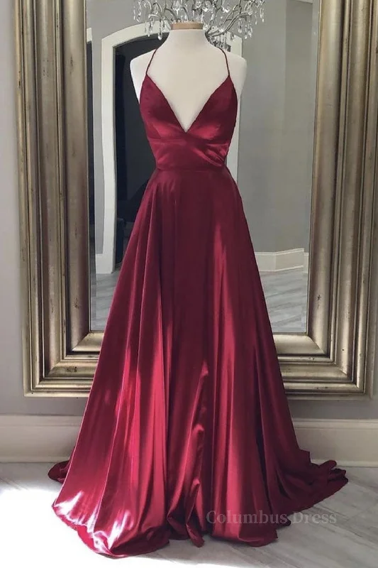 Epic Deals A Line V Neck Backless Burgundy Long Corset Prom Dresses, Backless Burgundy Corset Formal Graduation Evening Dresses outfit Epic Deals A Line V Neck Backless Burgundy Long Corset Prom Dresses, Backless Burgundy Corset Formal Graduation Evening Dresses outfit