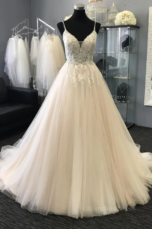 Last Chance A Line V Neck Light Champagne Lace Corset Prom Dresses, Light Champagne Lace Corset Wedding Corset Formal Dresses outfit Last Chance A Line V Neck Light Champagne Lace Corset Prom Dresses, Light Champagne Lace Corset Wedding Corset Formal Dresses outfit