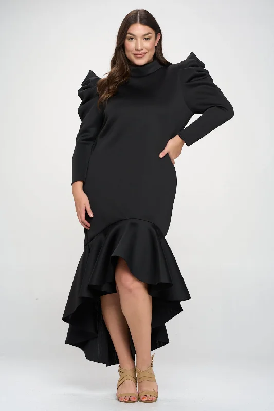Clearance Items Pagoda Shoulder Mermaid Dress