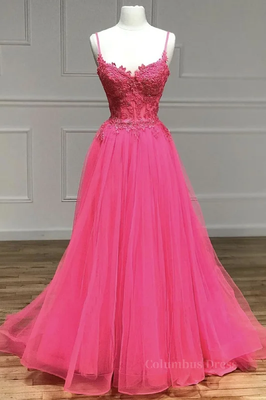 Crazy Savings V Neck Beaded Hot Pink Lace Tulle Long Corset Prom Dresses, Hot Pink Lace Corset Formal Dresses, Hot Pink Evening Dresses outfit Crazy Savings V Neck Beaded Hot Pink Lace Tulle Long Corset Prom Dresses, Hot Pink Lace Corset Formal Dresses, Hot Pink Evening Dresses outfit