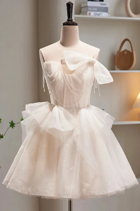 Daily Deals Short Light Champagne Tulle Corset Prom Dresses, Short Champagne Tulle Corset Formal Corset Homecoming Dresses outfit Daily Deals Short Light Champagne Tulle Corset Prom Dresses, Short Champagne Tulle Corset Formal Corset Homecoming Dresses outfit