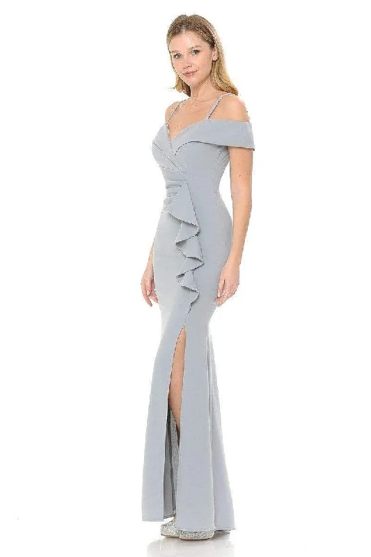 Big Discounts Lenovia - 5206 Ruffle Detailed Off-Shoulder Trumpet Dress