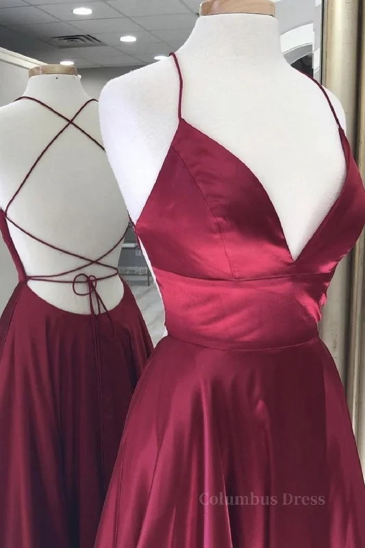Special Discount Simple A Line V Neck Backless Burgundy Long Corset Prom Dresses, Backless Burgundy Corset Formal Graduation Evening Dresses outfit Special Discount Simple A Line V Neck Backless Burgundy Long Corset Prom Dresses, Backless Burgundy Corset Formal Graduation Evening Dresses outfit