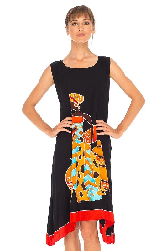 Savings Galore SHU-SHI Women's Poncho Dress | Hand Painted Tribal Design Beach Cover Up Plus Size Short Swing Dress Savings Galore SHU-SHI Women's Poncho Dress | Hand Painted Tribal Design Beach Cover Up Plus Size Short Swing Dress