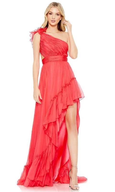 Deal Explosion Mac Duggal 67989 - Asymmetrical Pleated Bodice Prom Dress
