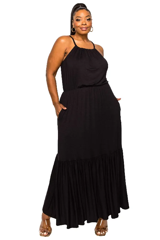 Price Cut Ameli Pocket Cami Maxi Dress
