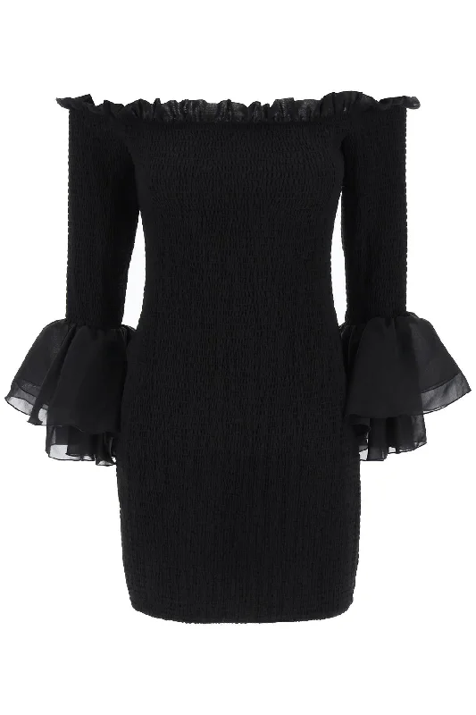 Lowest Prices Rotate smocked mini dress in point
