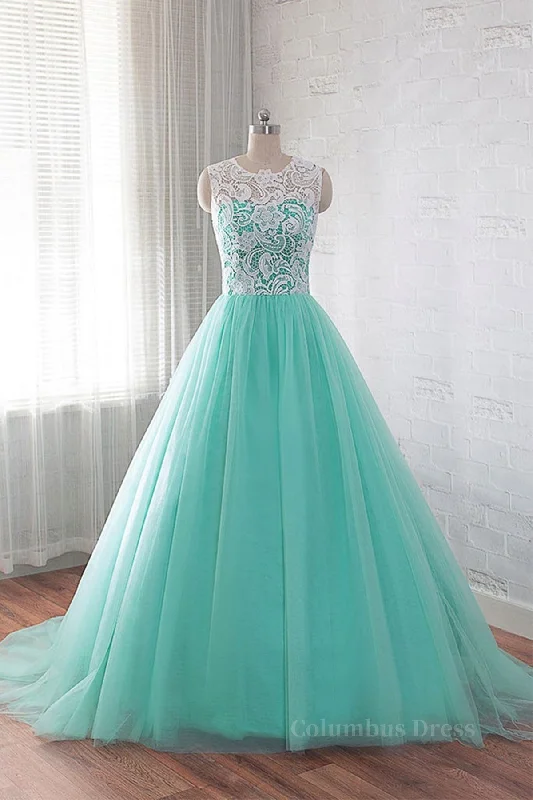 Early Bird Discount Round Neck Green Lace Tulle Long Corset Prom Dresses, Green Lace Corset Formal Dresses, Green Evening Dresses outfit Early Bird Discount Round Neck Green Lace Tulle Long Corset Prom Dresses, Green Lace Corset Formal Dresses, Green Evening Dresses outfit