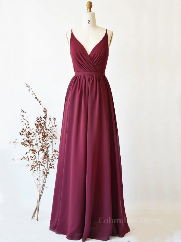 Bargain Prices Simple burgundy chiffon lace long Corset Prom dress, burgundy evening dress outfit Bargain Prices Simple burgundy chiffon lace long Corset Prom dress, burgundy evening dress outfit