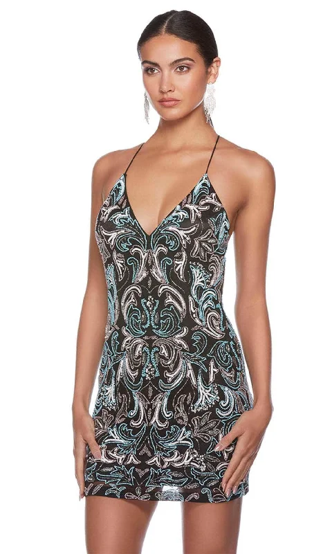 Act Fast Alyce Paris 84015 - Sleeveless Fitted Bodice Cocktail Dress