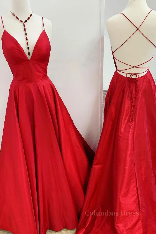 Extra Discounts Red v neck backless satin long Corset Prom dress red evening dress outfit Extra Discounts Red v neck backless satin long Corset Prom dress red evening dress outfit