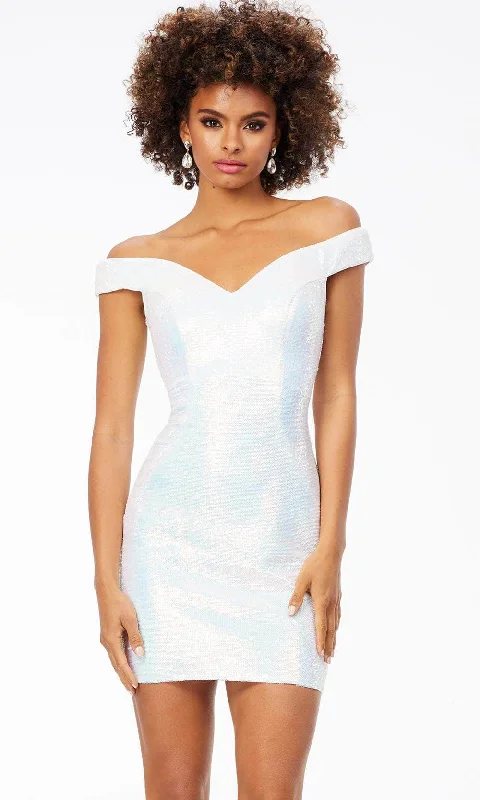 Instant Discount Ashley Lauren 4522 - Off-Shoulder Sequin Cocktail Dress