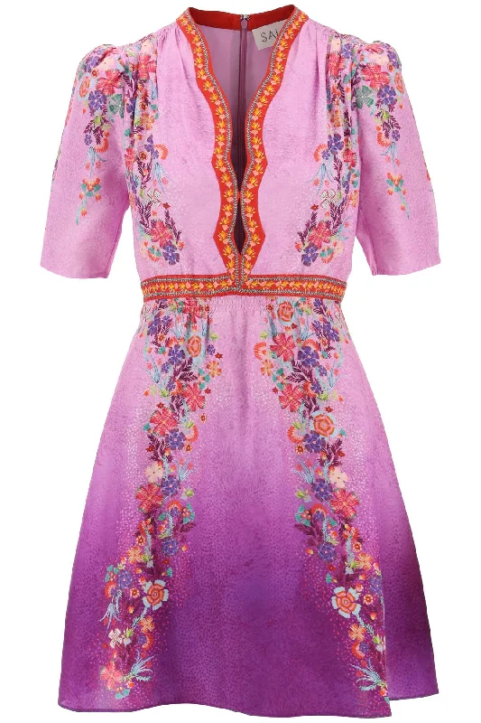 Don’t Miss Out Saloni "silk mini dress tabith