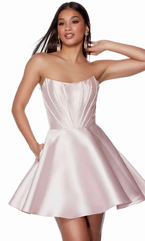 Low Prices Alyce Paris 3134 - Scoop Corset Homecoming Dress