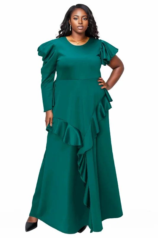 Mega Sale Vivienne Ruffled Maxi Dress