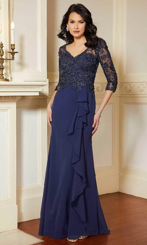 Sneak Peek Sale Mori Lee 72619 - Lace Ruffled Evening Gown