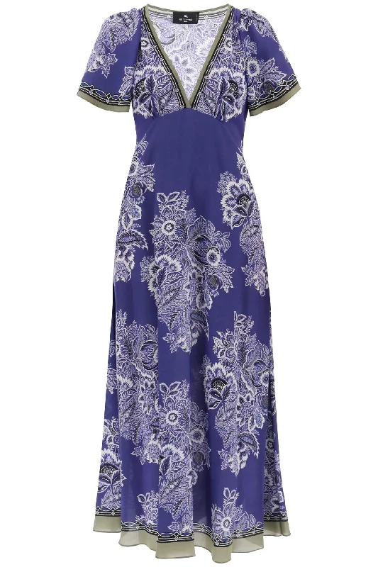 Price Blitz Etro maxi crepe de chine dress