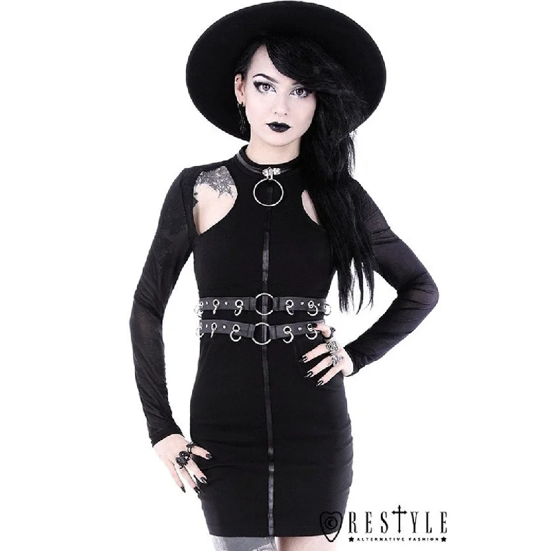 New Arrival Gothic Ring Collar Dress
