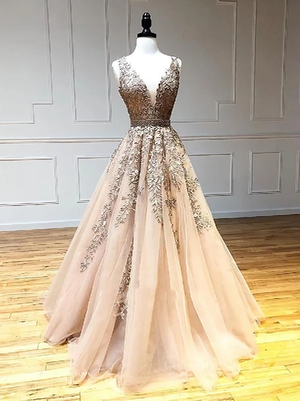 Unbeatable Prices A Line V Neck Champagne Lace Corset Prom Dresses, V Neck Champagne Lace Corset Formal Graduation Evening Dresses outfit Unbeatable Prices A Line V Neck Champagne Lace Corset Prom Dresses, V Neck Champagne Lace Corset Formal Graduation Evening Dresses outfit