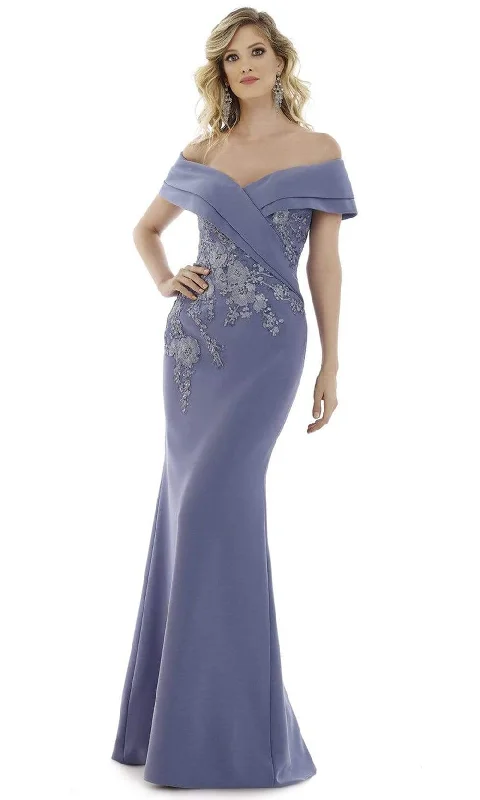 Price Fest Gia Franco - 12979 Floral Off Shoulder Mermaid Dress