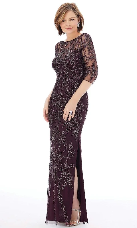 Don't Miss MGNY By Mori Lee - 72232 Fully Beaded Net Sheath Evening Gown