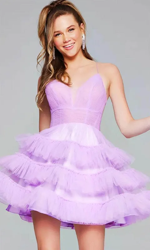 Discount Mania Jovani 39656 - Backless A-Line Cocktail Dress