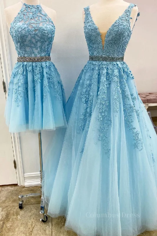 Limited Time Offer Blue tulle lace A line Corset Prom dress blue lace tulle Corset Formal dress outfit Limited Time Offer Blue tulle lace A line Corset Prom dress blue lace tulle Corset Formal dress outfit