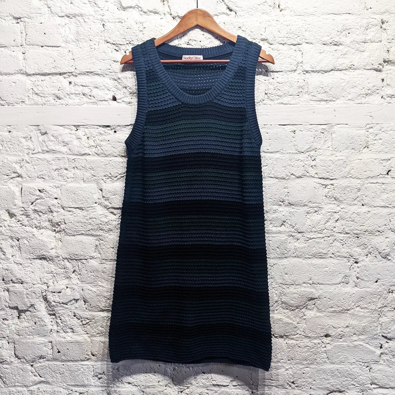 Special Price SEEBY CHLOE 
KNITTED STRIPED DRESS