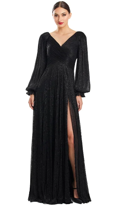 Limited Availability Alexander by Daymor 1877F23 - Long Sleeve Ruched Evening Gown