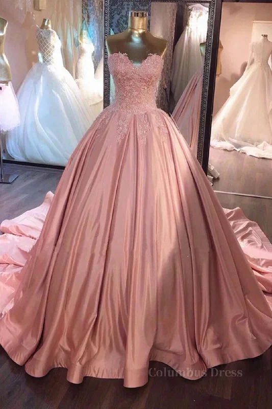 Low Prices Sweetheart Neck Pink Lace Corset Prom Dresses, Pink Lace Long Corset Formal Evening Dresses outfit Low Prices Sweetheart Neck Pink Lace Corset Prom Dresses, Pink Lace Long Corset Formal Evening Dresses outfit