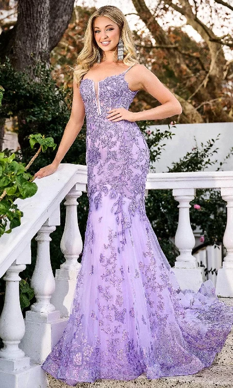 Massive Deals Portia and Scarlett PS24295 - Leaf Applique Sweetheart Prom Gown