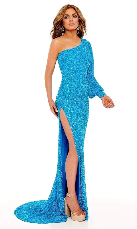 Extra Savings Rachel Allan - 70171 Bishop Sleeve Sequin Gown With Slit