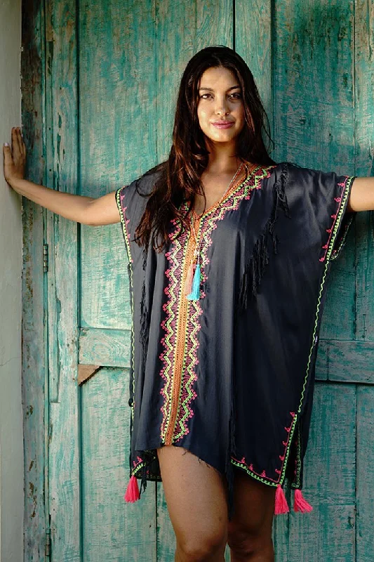 Price Buster Suki Embroidered Summer Festival Cover Up, Dress