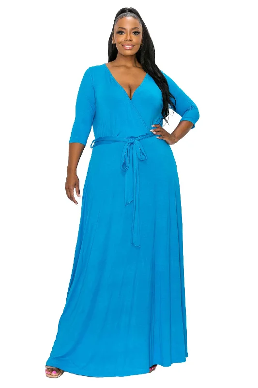 Hot Deal Mika Surplice Maxi Dress