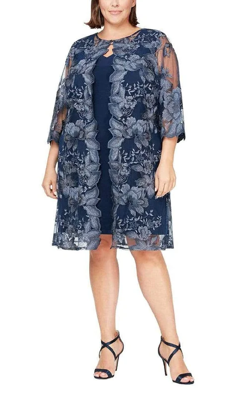New Markdowns Alex Evenings - 84122202 Floral Embellished Matte Jersey Dress