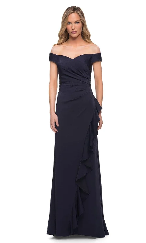 Crazy Savings La Femme - 29509 Ruched A-Line Evening Dress