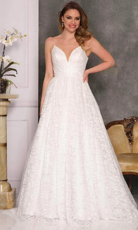 Special Discount Dave & Johnny Bridal A10490 - Sleeveless Empire Bridal Gown