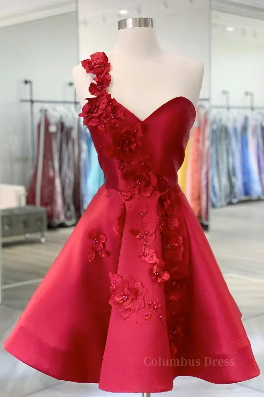 Value Deals Burgundy v neck satin short Corset Prom dress one shoulder cocktail dress outfit Value Deals Burgundy v neck satin short Corset Prom dress one shoulder cocktail dress outfit