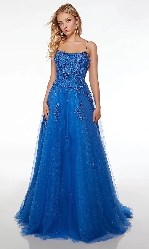 Big Discounts Alyce Paris 61479 - Lace Appliqued Scoop Prom Gown