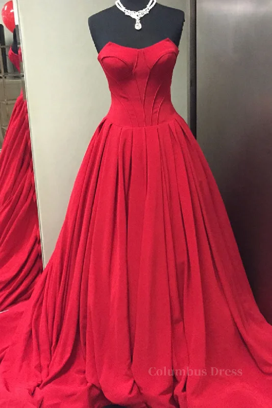 Unmissable Offer Simple red sweetheart long Corset Prom dress, red evening dress outfit Unmissable Offer Simple red sweetheart long Corset Prom dress, red evening dress outfit