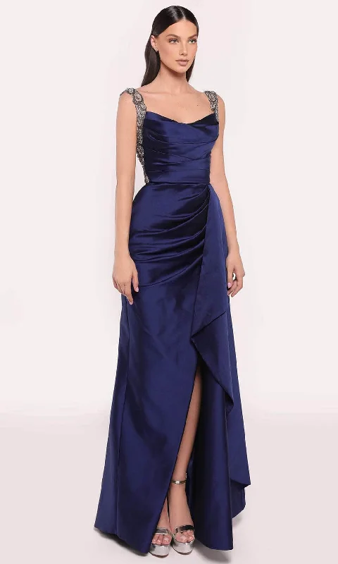 Special Savings Tarik Ediz 98738 - Tank Strap Pleated Evening Gown