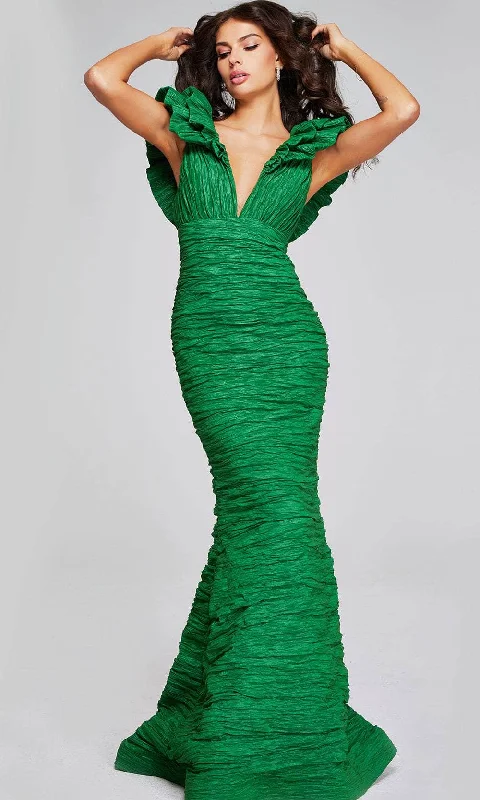 Bonus Savings Jovani 40044 - Tiered Sleeve Evening Gown