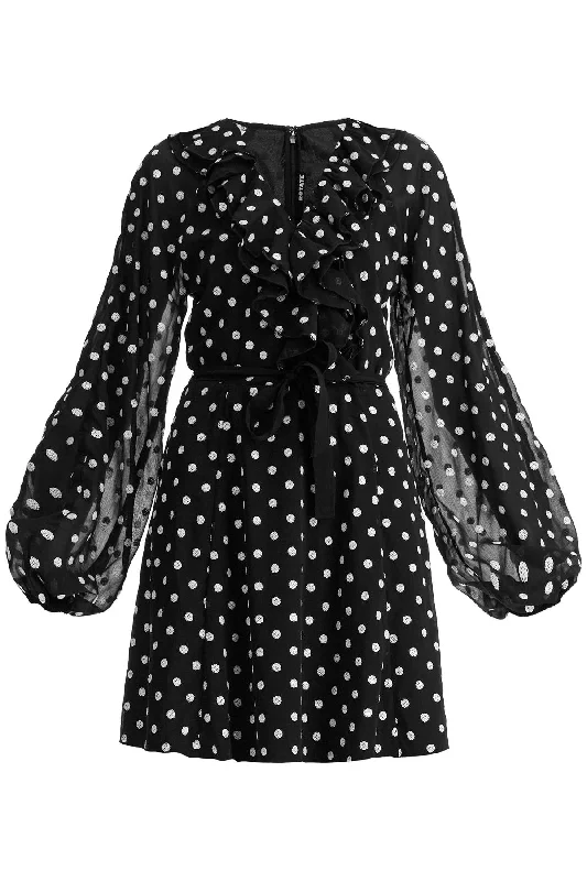 Bargain Bin Rotate chiffon mini dress with sequ