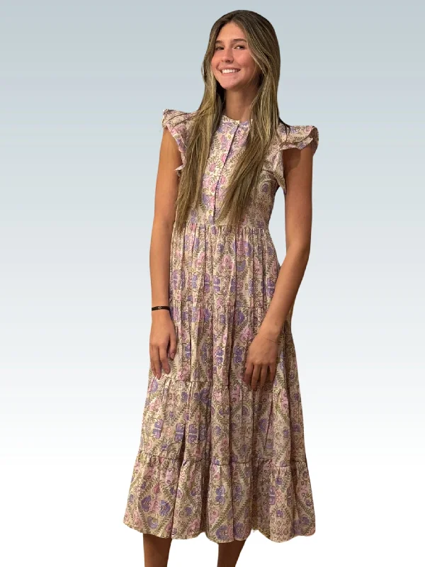 Deal Dash Karlie Floral VNeck Tiered Maxi Dress