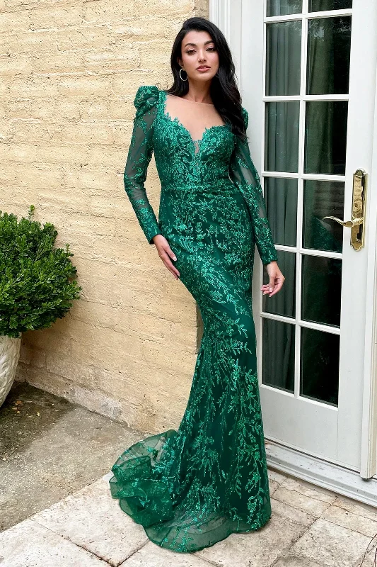 TIME-Limited Offer Long Sleeve Glitter Print Dress by Ladivine CD989