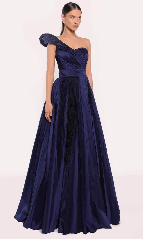 YEAR-End Clearance Tarik Ediz 98714 - Twist One Shoulder Evening Gown