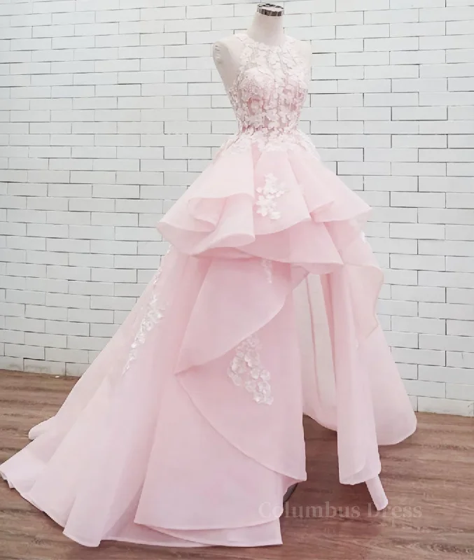 Crazy Deals PinK lace tulle long Corset Prom dress, pink tulle evening dress outfit Crazy Deals PinK lace tulle long Corset Prom dress, pink tulle evening dress outfit
